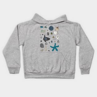 Dark Nautical Aesthetic Kids Hoodie